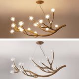 Moderne Baum-Zweig-Glasblasen-Lampe